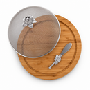Magnolia 3 Piece Picnic Cheese Board / Spreader