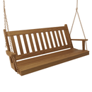 Keystone Amish Co. 6 Foot Franklin Porch Swing, Mushroom Stain