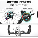Road Bike, Suspension Fork, Aluminum Frame Disc Brakes, Men's Women's Road Bike