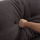 Cloud Style Sofa, Teddy Velvet Fabric, Comfy Padded Cloud Couch for Living Room, Apartment