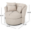SWIVEL CLUB CHAIR
