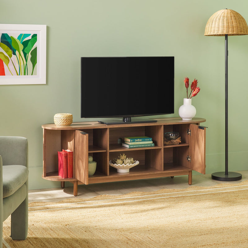 Chloe Modern Scandinavian Reeded 60" TV Stand