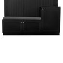 ON-TREND Elegant Design Hall Tree with Comfort and Storage Solutions, Functional Hallway Shoe Cabinet with Bench&Cushion, Modern Coat Rack with Hooks for Entryways, Black (OLD SKU: SD000026AAB)