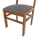 5PCs Rectangle Wooden Dining Table Set, Mid-Century Modern Kitchen Table and 4 Upholstered Chairs for Home, Saving Space