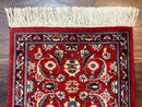 Small Pak Persian Handmade Wool Rug 1.7 x 2, Red