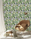 Green Exotic Plants and Flowers Wallpaper