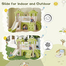 8-1 Toddler Climber and Slide Set,Kids Slide for Toddlers Age 1+, Kids Playground Climber Freestanding Slide Playset with Basketball Hoop, Play Combination for Babies,Indoor& Outdoor