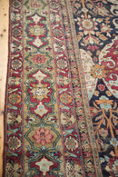 8.5x12 Unusual Antique Lavar Kerman Carpet