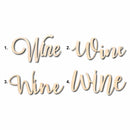 Wine Sign Unfinished Wood Cutout Home Decor DIY