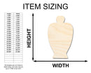 Unfinished Wood Apothecary Perfume Bottle Shape - Craft - up to 46"
