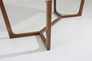 Adelaide Calacatta Quartz Dining Table Walnut Base