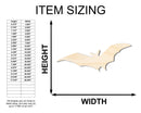 Unfinished Wood Flying Bat Shape - Craft - up to 46"