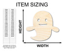Unfinished Wood Cute Ghost Shape - Craft - up to 46"