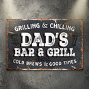 Dad's Bar And Grill Sign