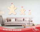 Unfinished Wood Gingerbread Bite Shape - Craft - up to 46"