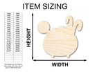 Unfinished Wood Candy Cauldron Shape - Craft - up to 46"