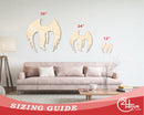 Unfinished Wood Mothman Shape - Craft - up to 46"