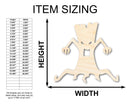 Unfinished Wood Scary Tree Shape - Craft - up to 46"