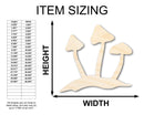 Unfinished Wood Mushrooms Shape - Craft - up to 46"