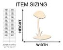 Unfinished Wood Mushroom Shape - Craft - up to 46"