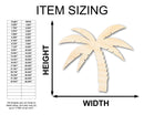 Unfinished Wood Palm Tree Shape - Craft - up to 46"