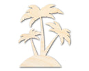 Unfinished Wood Palm Trees Shape - Craft - up to 46"