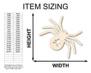 Unfinished Wood Spider Shape - Craft - up to 46"