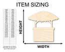 Unfinished Wood Tiki Bar Shape - Craft - up to 46"