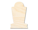 Unfinished Wood Tombstone Shape - Craft - up to 46"