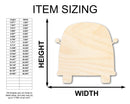 Unfinished Wood Van Shape - Craft - up to 46"