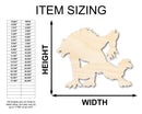 Unfinished Wood Werewolf Shape - Craft - up to 46"