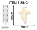 Unfinished Wood Ghost Shape - Craft - up to 46"