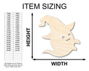 Unfinished Wood Wizard Ghost Shape - Craft - up to 46"