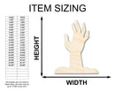 Unfinished Wood Zombie Hand Shape - Craft - up to 46"