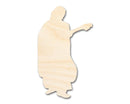 Unfinished Wood Renaissance Bard Shape - Craft - up to 46"