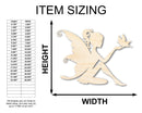Unfinished Wood Fairy Shape - Craft - up to 46"