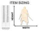 Unfinished Wood Warrior Shape - Craft - up to 46"