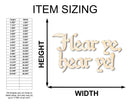 Unfinished Wood Hear ye, hear ye! Shape - Craft - up to 46"