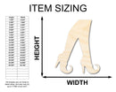 Unfinished Wood Witch Legs Shape - Craft - up to 46"