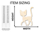 Unfinished Wood Cat Silhouette Shape - Craft - up to 46"