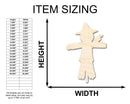 Unfinished Wood Scarecrow Shape - Craft - up to 46"