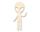 Unfinished Wood Alien Greetings Shape - Craft - up to 46"