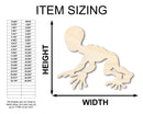 Unfinished Wood Dover Demon Shape - Craft - up to 46"