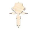Unfinished Wood Scarecrow Shape - Craft - up to 46"