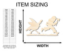 Unfinished Wood Turkey Chase Shape - Craft - up to 46"
