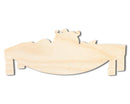 Unfinished Wood Feast Table Shape - Craft - up to 46"