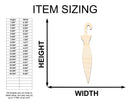 Unfinished Wood Closed Umbrella Shape - Craft - up to 46"