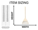 Unfinished Wood Rake Shape - Craft - up to 46"