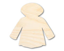 Unfinished Wood Raincoat Shape - Craft - up to 46"