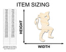 Unfinished Wood Hanuman Shape - Craft - up to 46"